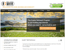 Tablet Screenshot of exwire.com